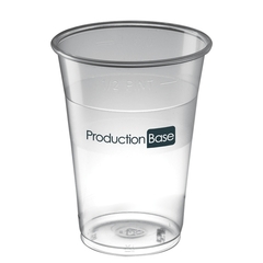 Engangs ølglass, fatøl glass 0.6 Liter med logotrykk