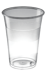 Engangs øl- eller cocktailglass 0.3 Liter med logo trykk