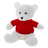 Plush bear with red t shrit