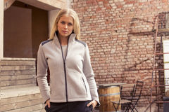 Rigtig smart Zip Fleece jakke fra Craft med logo