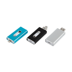 Modernt USB minne med logga
