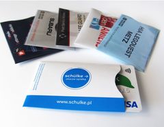 Kreditkortshållare med RFID skydd och tryckt logga