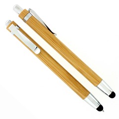 Bambus kulepenn med touch penn