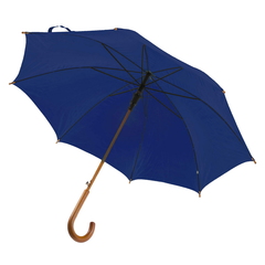 Ny model! Paraply med logo tryk. Med træhåndtag og automatisk åbning