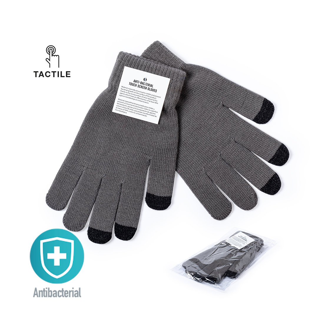 Antibakterielle touchscreen handsker med tryk