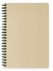 A5 Notesbog af græs fibre og FSC papir