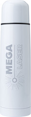 Termoflaske med stor logo lasergravering