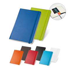 "A5" Flot notesbog med logo - vælg mellem 10 farver