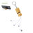 Oplader ledning med mobiltelefon holder med logo
