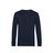 Navy blue b%c3%a6redygtig sweatshirt med logo tryk
