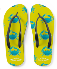 Flip flop sandal med logo